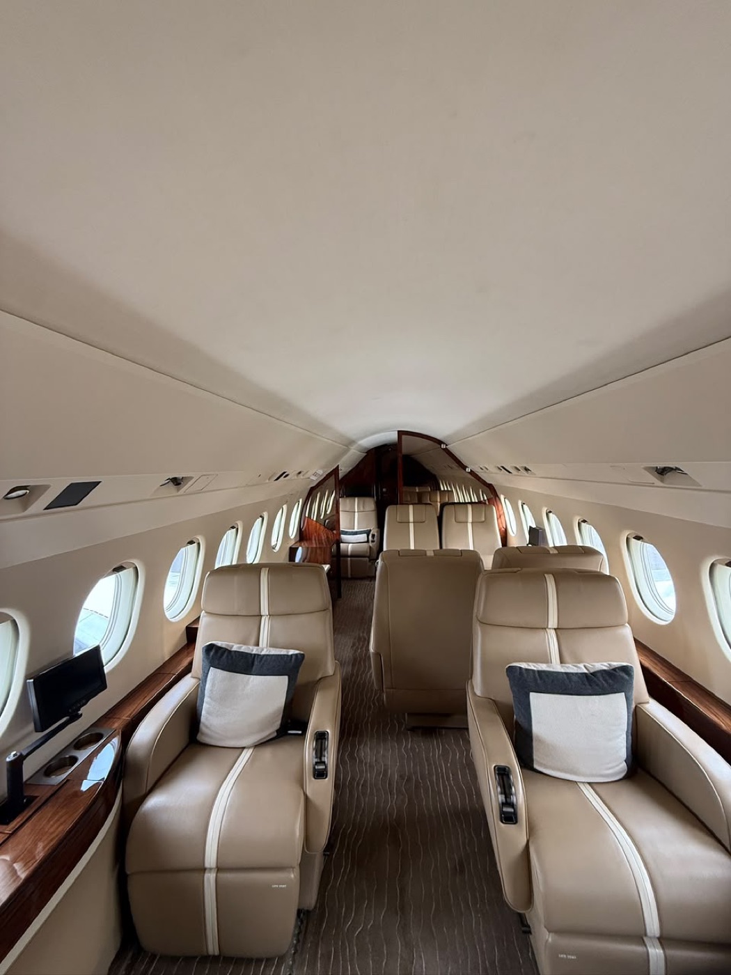 Private jet cabin