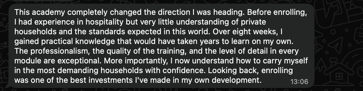 Graduate message